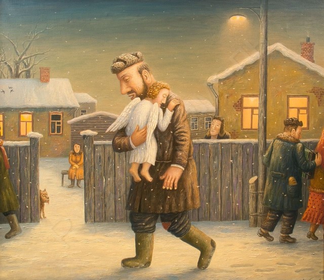 По селу в ночи идет...